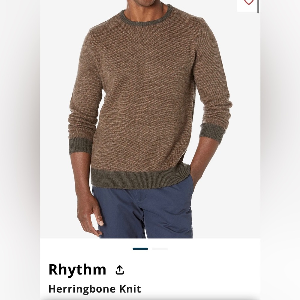 Rhythm men’s herringbone sweater